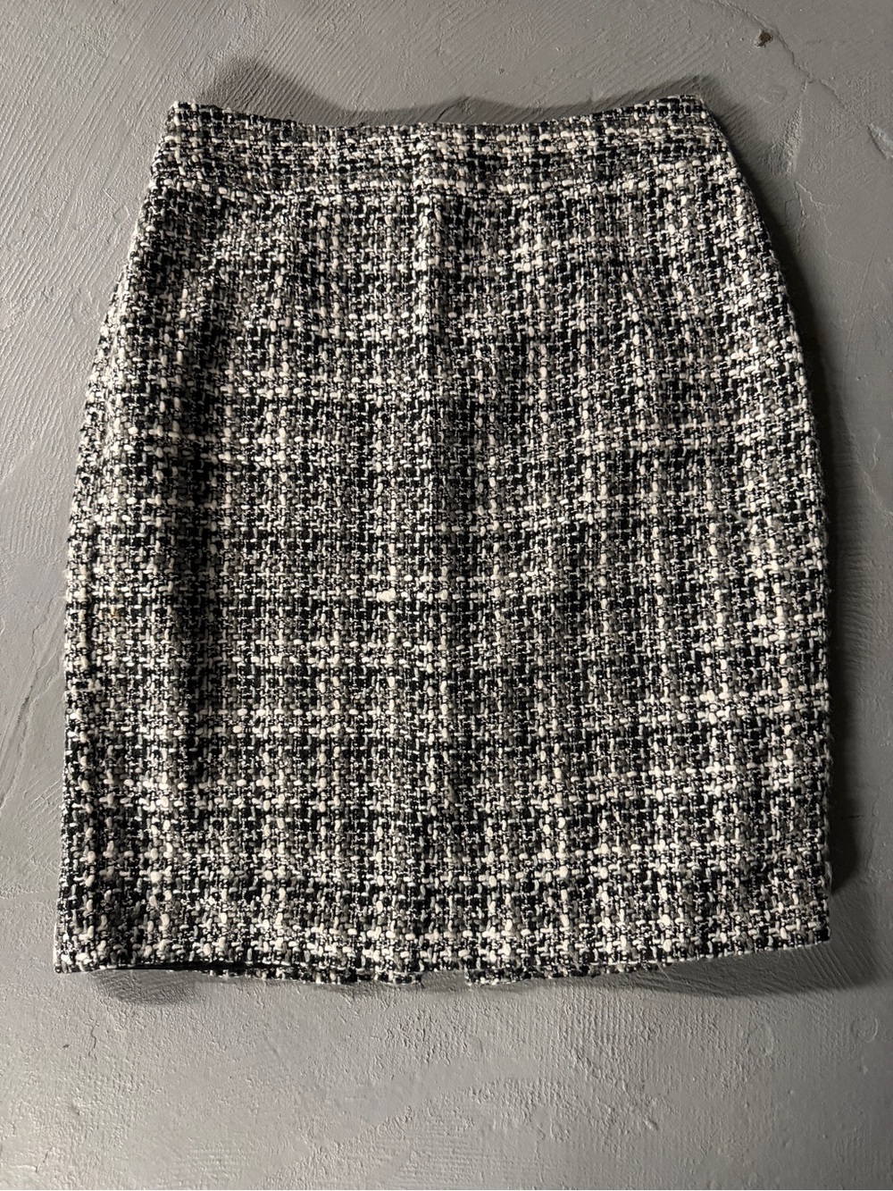 Banana Republic Black and White Tweed Pencil Skirt